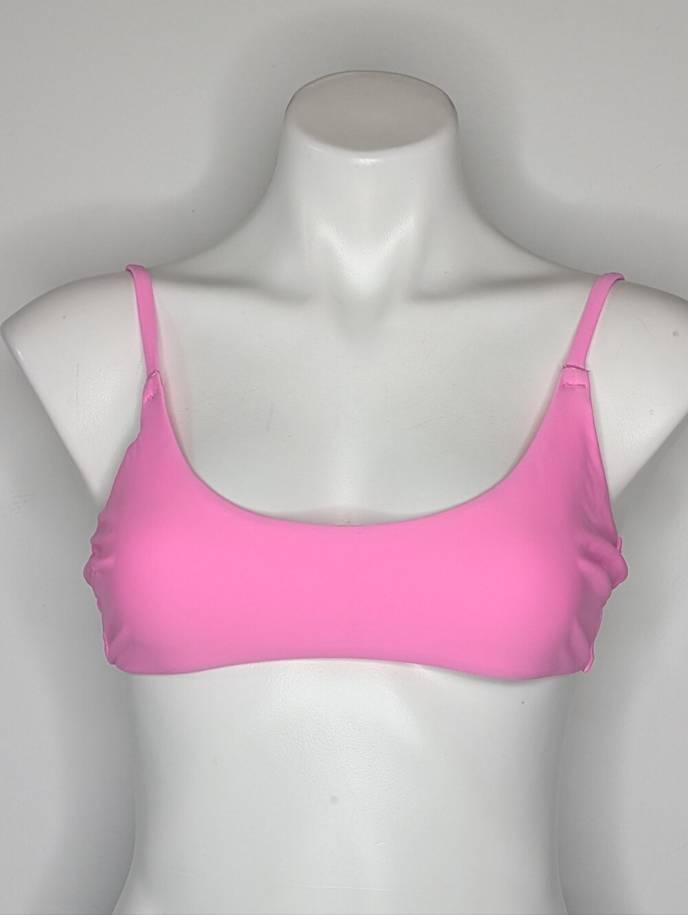 Aerie Pink Scoop Spaghetti Strap Bikini Top M
